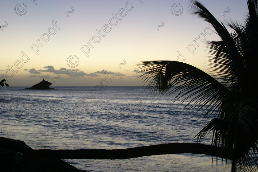 403 0378 
 Dusk 
 Keywords: Travel, Carrabean, Antigua, Aerial photographs, coastal, birds, sunset, seascape, pelican, nelson, dramatic scenary