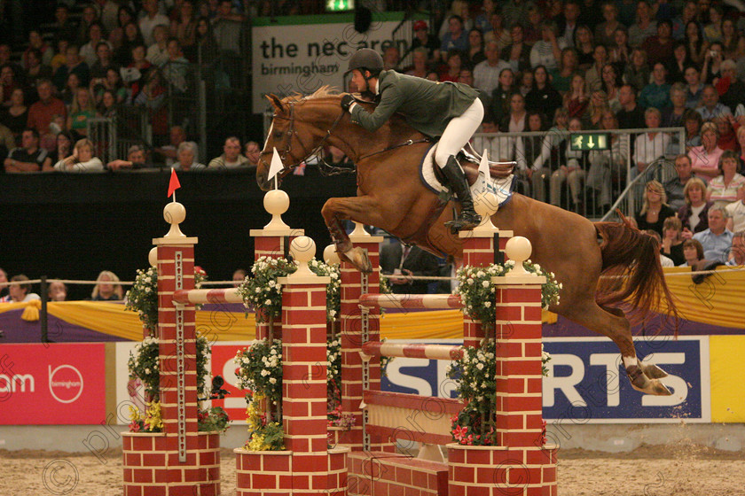 HOYS Press 2006 051 
 Billy Twoomey IRE riding Anastasia 3 
 Keywords: International Showjumping, horses, sport, horse competition, equine, show jumping