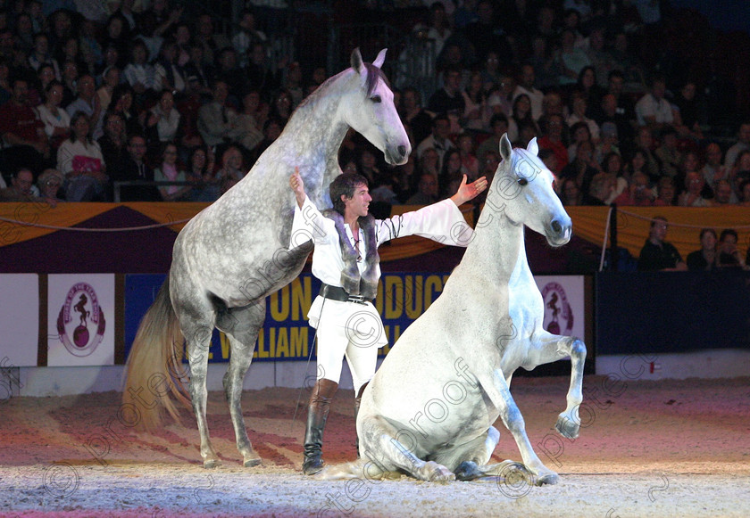 375 7505 
 Francois Pignot performing at HOYS 2005 
 Keywords: Royalty, Celebrities, Queen, Prince Philip, Zara Phillips, Royal Family, Stars, Whitaker,